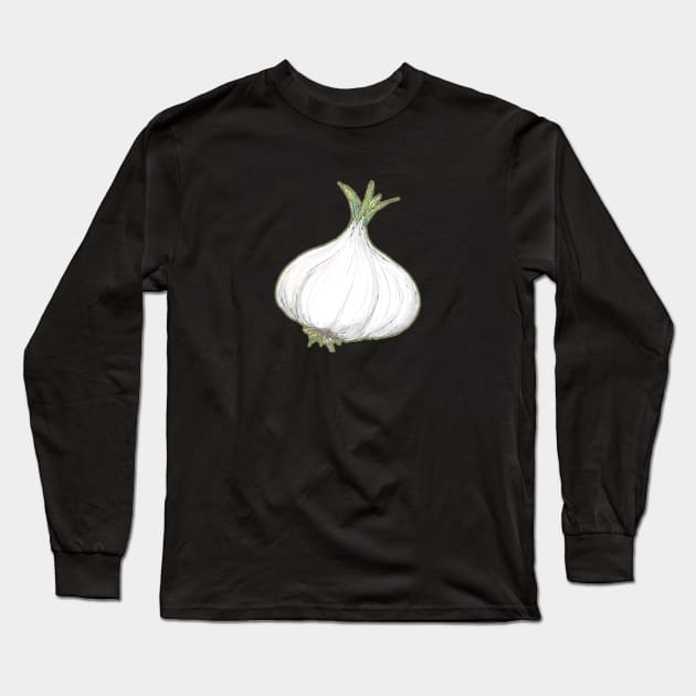 Garlic Long Sleeve T-Shirt by saitken